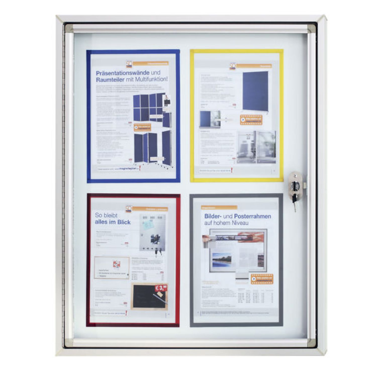 Avizier de exterior magnetic MGN CC 4*A4, 540×680 mm Avizier de exterior magnetic MGN CC 4*A4, 540×680 mm