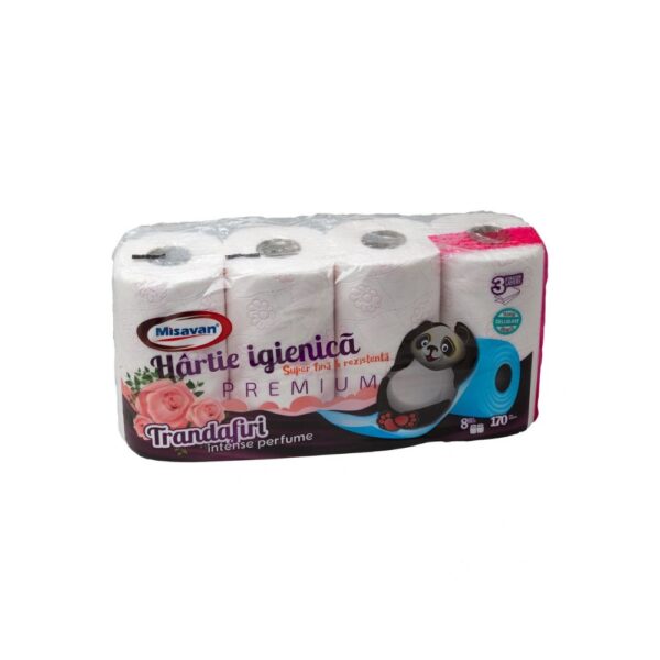 Hartie igienica parfumata 3 straturi ROSE 8/set
