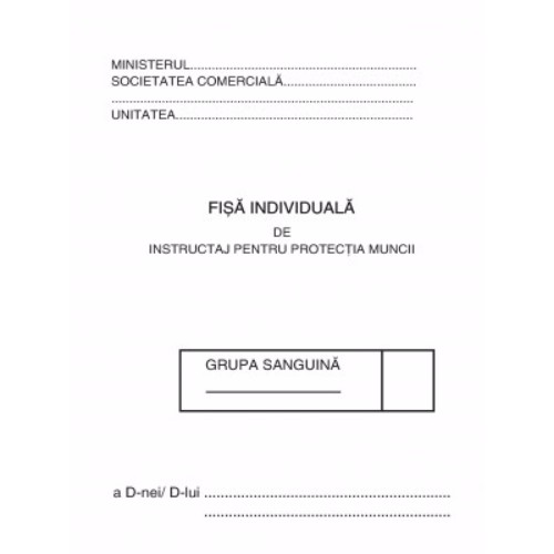 Carnet protectia muncii