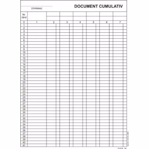 Document cumulativ vertical