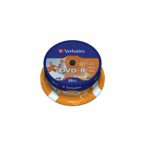 DVD-R Verbatim, 16x, 4.7 GB – Matt Silver, 25buc/bulk