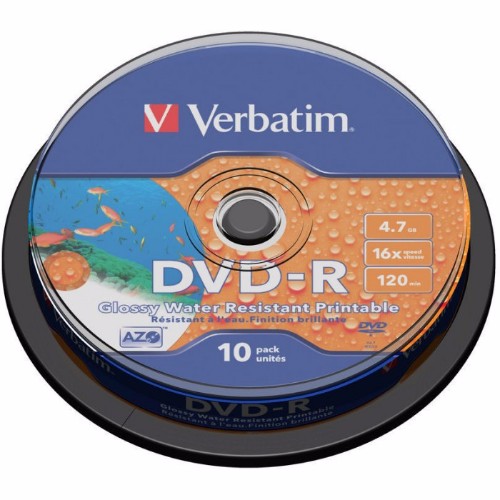 DVD-R Verbatim, 16x, 4.7 GB – Matt Silver, 10 buc/bulk