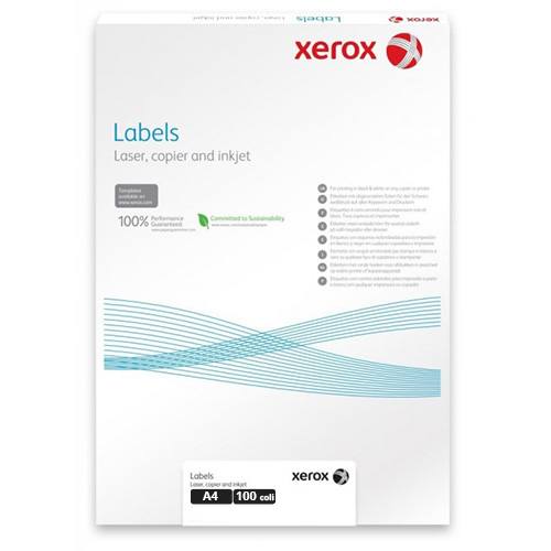 Etichete autoadezive albe XEROX colturi rotunde