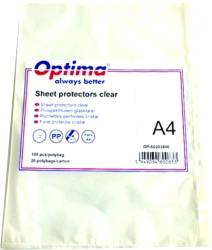 File de protectie Optima A4, 40 microni – cristal