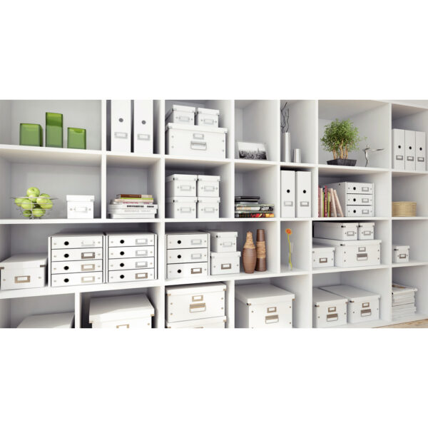 Cutie depozitare LEITZ WOW Click & Store, culori variate, carton laminat, A4