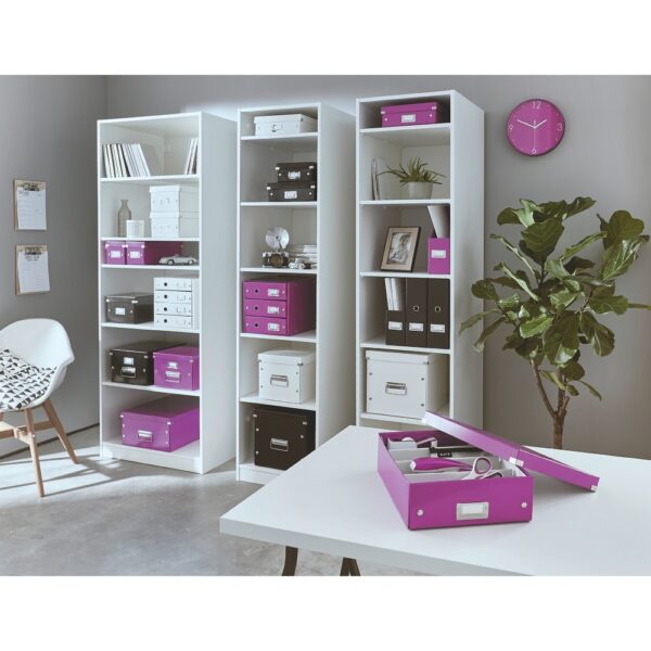 Cutie depozitare LEITZ WOW Click & Store, culori variate, carton laminat, A3