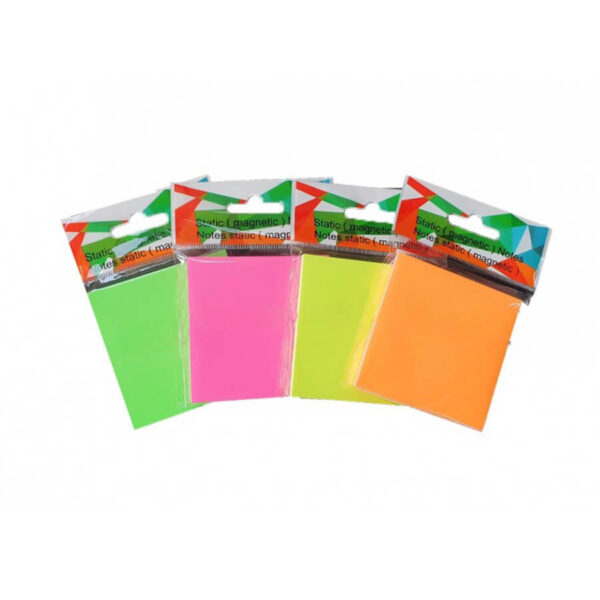 Notes magnetic, 75*75 mm, 100 file – 4 culori neon