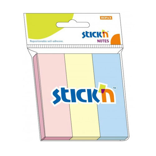 Stick index 76 x 25 mm, Stick’n – 3 culori pastel