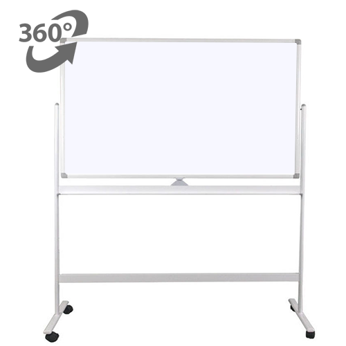 Whiteboard mobil cu 2 fete, 100×150 – VISUAL