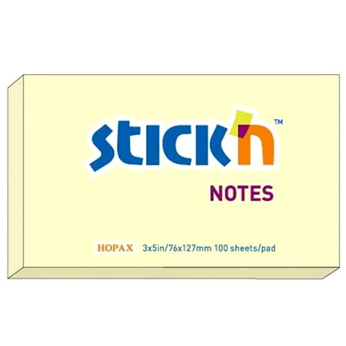 Notes autoadeziv 76 x 127 mm, Stick”n, pastel