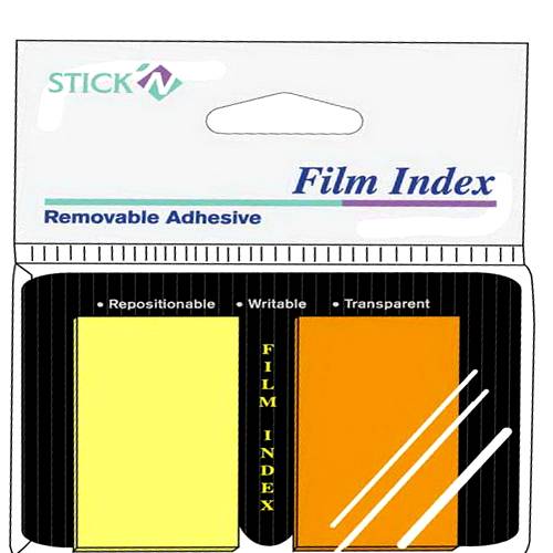 Stick index HOPAX plastic neon, 45 x 25 mm