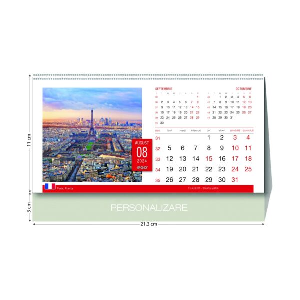 Calendar 2024, pentru birou – Orasele lumii
