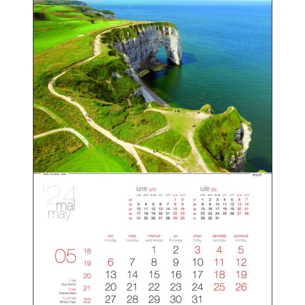 Calendar 2024, pentru perete – Peisaje