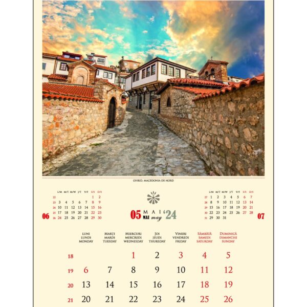 Calendar 2023, pentru perete – Strazi