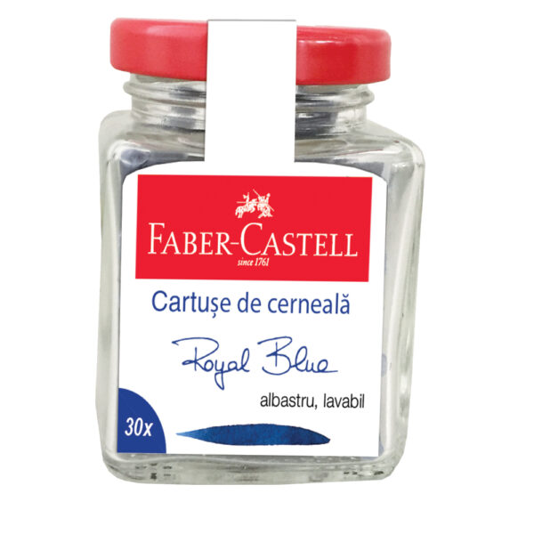 Cartuse Cerneala Mici Albastre 30 Buc/borcan Faber-Castell