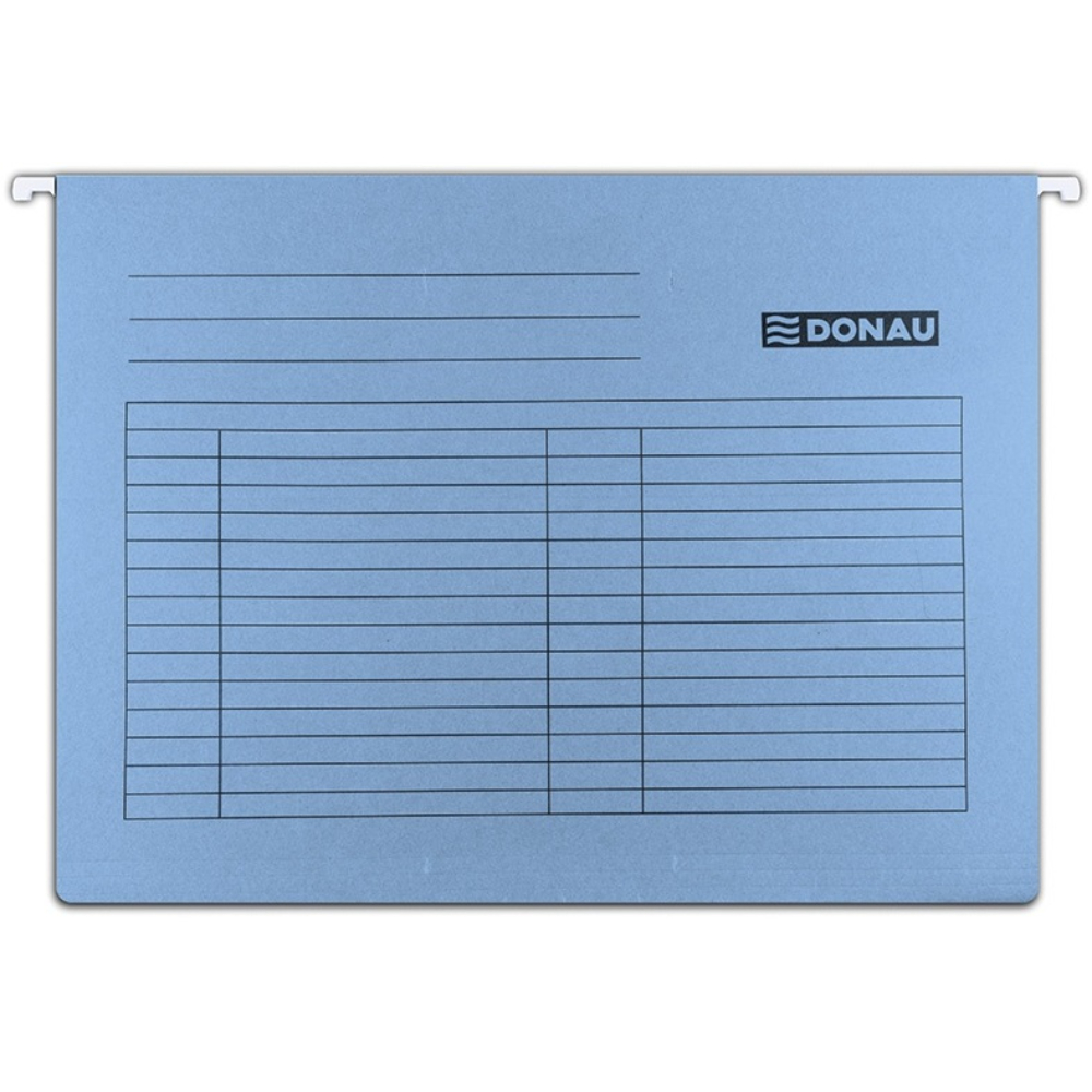 Dosar suspendabil cu eticheta, bagheta metalica, carton 230g/mp, 5 buc/set, DONAU Dosar suspendabil cu eticheta, bagheta metalica, carton 230g/mp, 5 buc/set, DONAU