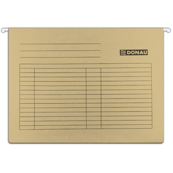 Dosar suspendabil cu eticheta, bagheta metalica, carton 230g/mp, 5 buc/set, DONAU