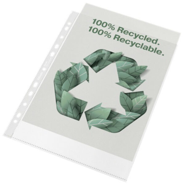 Folie de protectie Esselte Recycled, PP, A4, 70 mic, 100 buc/cutie, standard