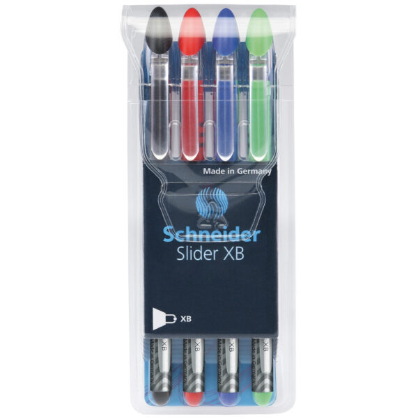 Pix SCHNEIDER Slider Basic XB, rubber grip, 4 culori/set – (N,R,A,V)