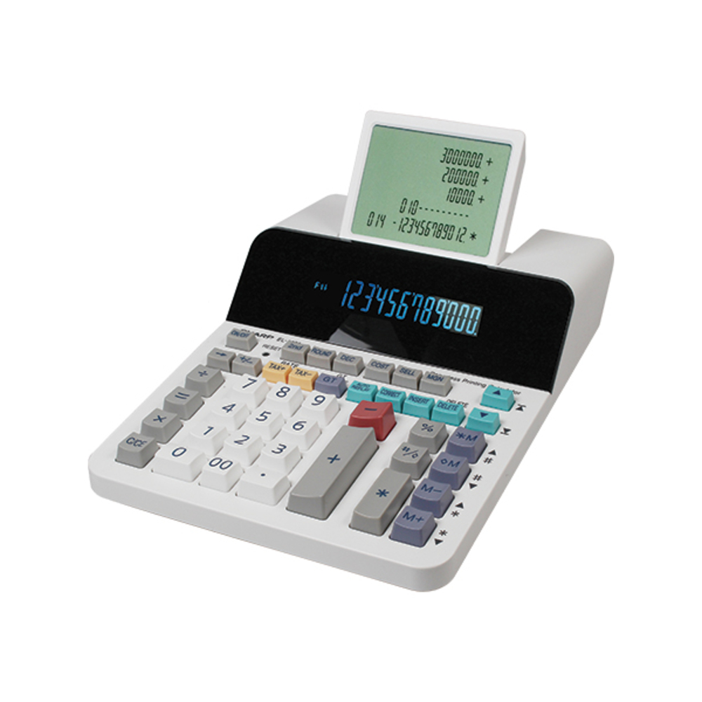 Calculator cu printare pe afisaj (fara rola hartie), 12 digits, 228 x 150 x 62 mm, SHARP EL-1901 Calculator cu printare pe afisaj (fara rola hartie), 12 digits, 228 x 150 x 62 mm, SHARP EL-1901