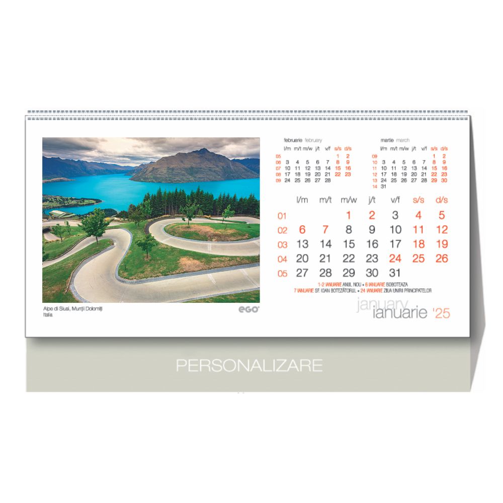 Calendar 2026, pentru birou – RUTE Calendar 2026, pentru birou – RUTE