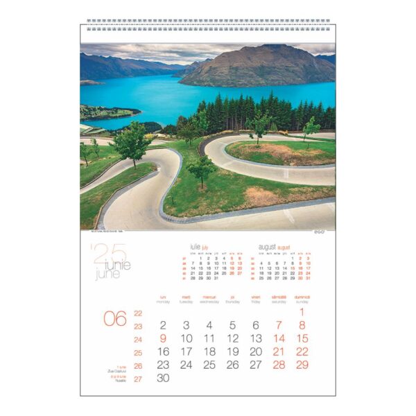 Calendar 2026, pentru perete – RUTE