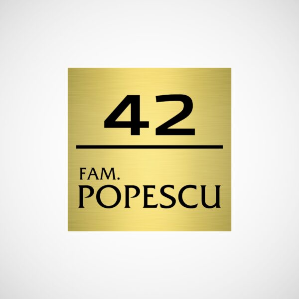 Numar usa apartament 29