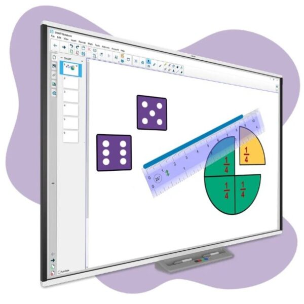 Tabla interactiva SMART Board® SBM787, format 16:10, multitouch, 221 cm, gesturi, software